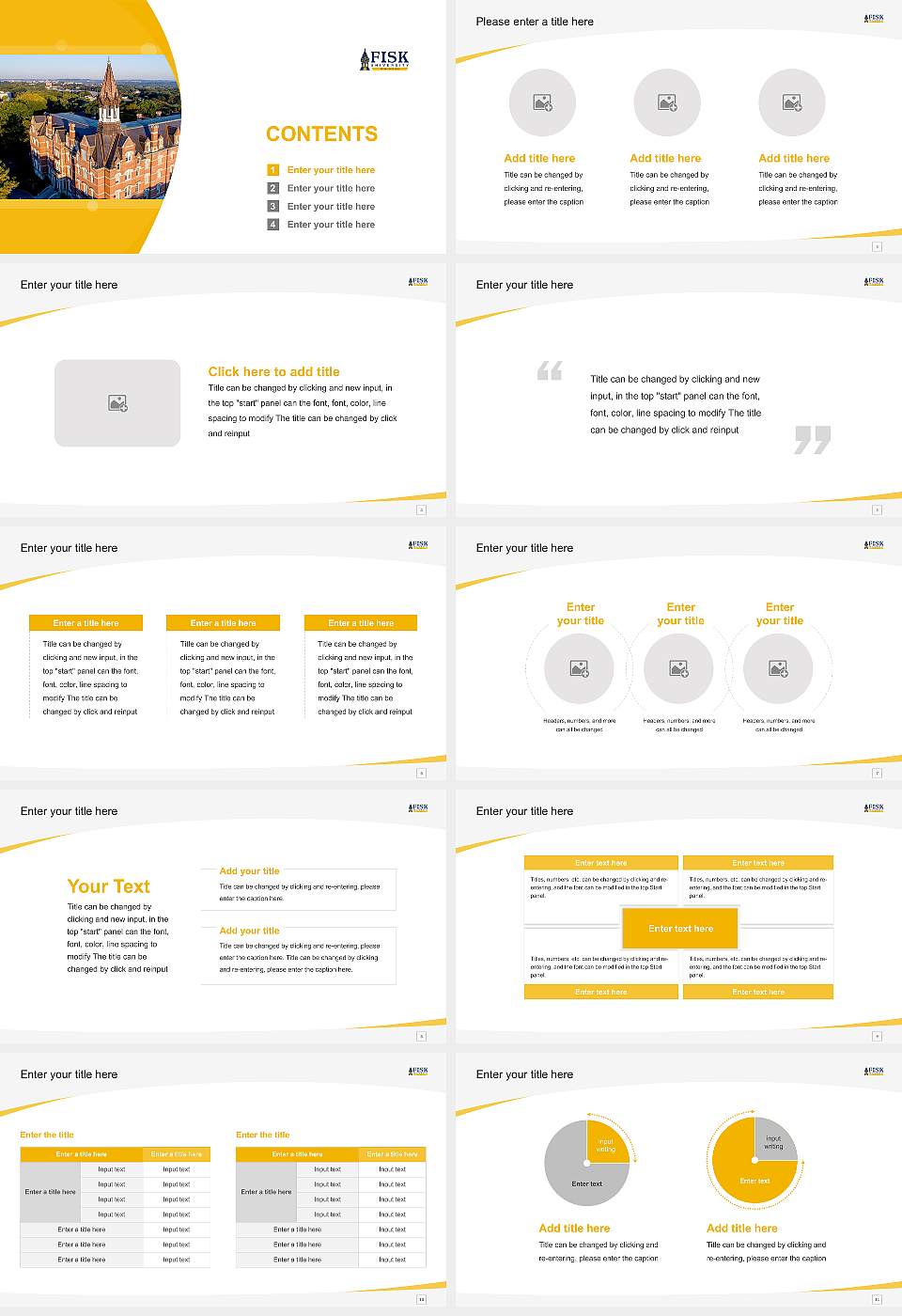 Fisk University Course/Courseware Creation PPT Template16:9 ratio PPT effect preview image2