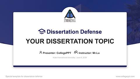 Kobe International University Graduation Thesis Defense PPT Template