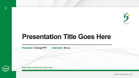 Kobe Shinwa Women’s University Thesis Proposal/Graduation Defense PPT Template