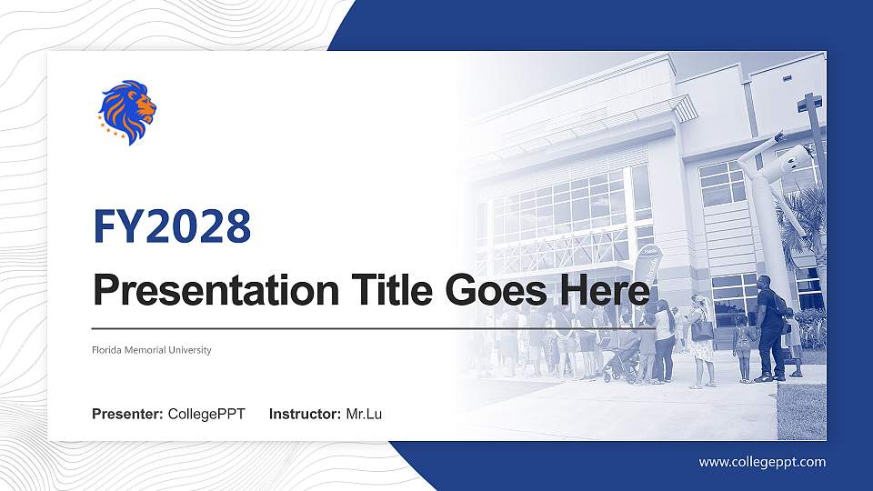 Florida Memorial University Academic Presentation/Research Findings Report PPT Template16:9 ratio PPT effect preview image1