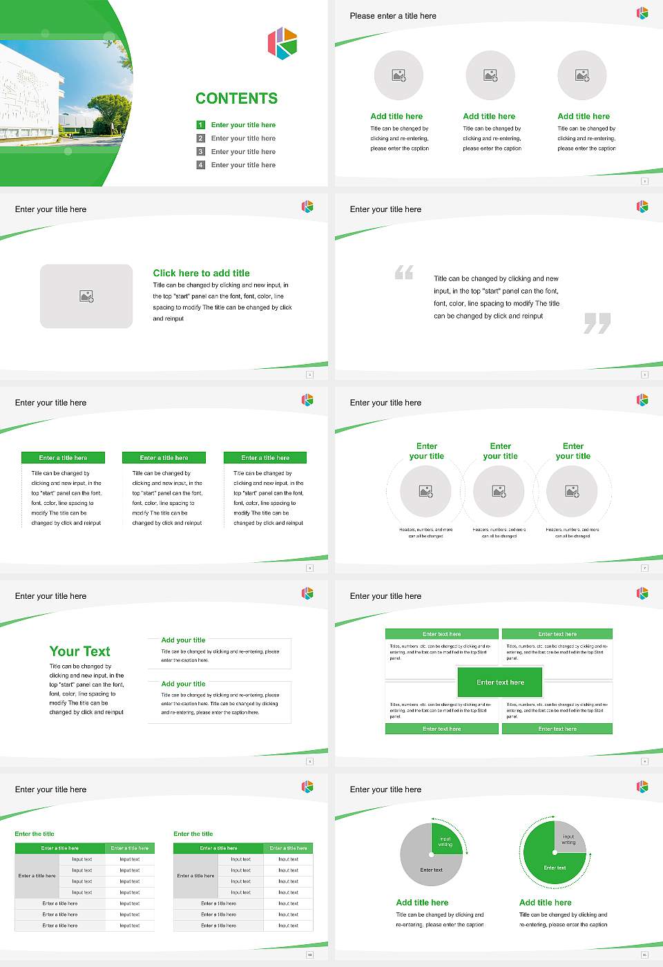 Kiryu University Course/Courseware Creation PPT Template16:9 ratio PPT effect preview image2