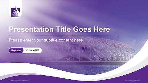 Florida Polytechnic University Lecture Sharing and Networking Event PPT Template