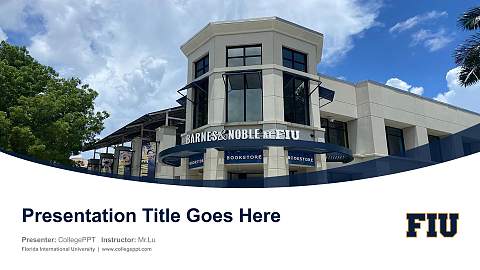 Florida International University Course/Courseware Creation PPT Template