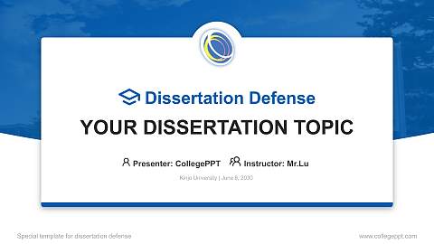Kinjo University Graduation Thesis Defense PPT Template