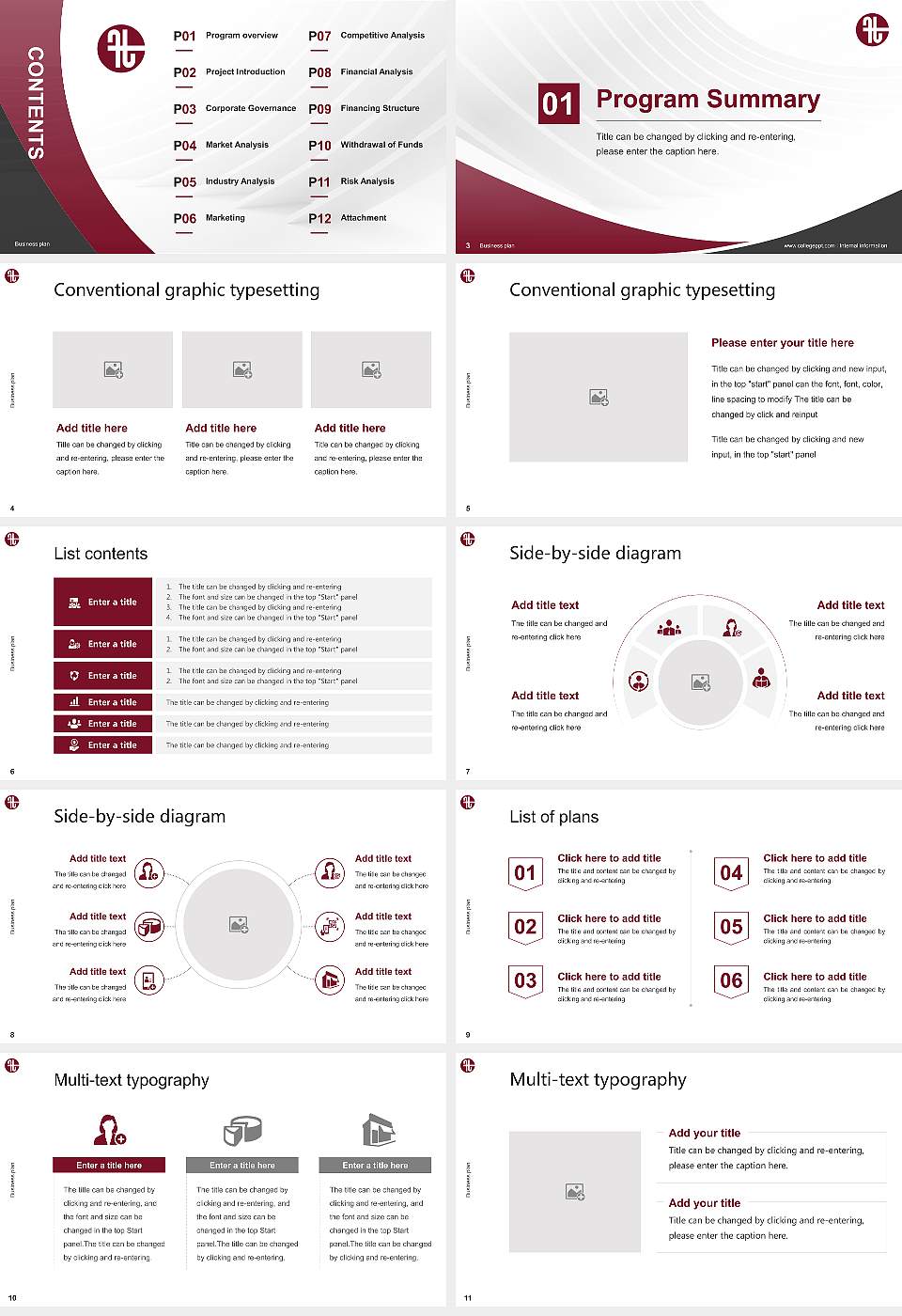 Five Towns College Competition/Entrepreneurship Contest PPT Template16:9 ratio PPT effect preview image2