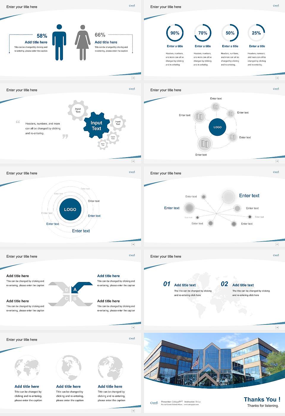 Florida Coastal School of Law Course/Courseware Creation PPT Template16:9 ratio PPT effect preview image4