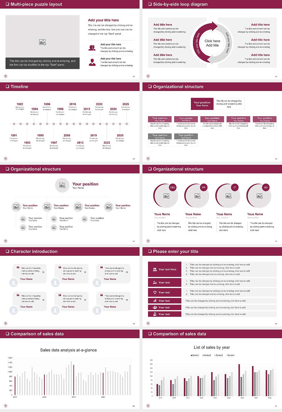Keiwa College General Purpose PPT Template16:9 ratio PPT effect preview image3