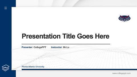 Florida Atlantic University Thesis Proposal/Graduation Defense PPT Template