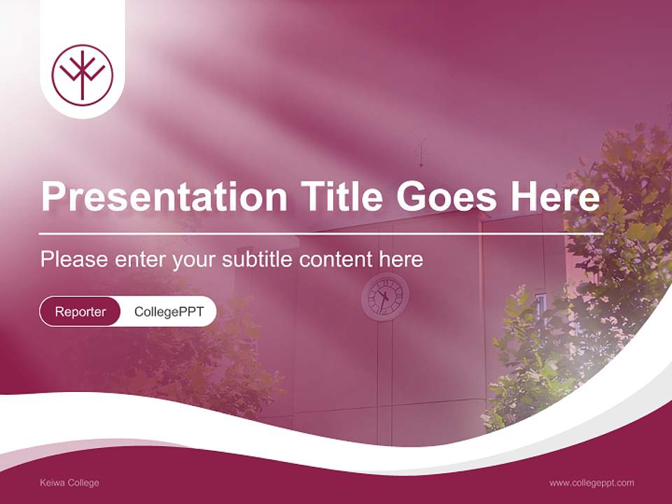 Keiwa College Lecture Sharing and Networking Event PPT Template4:3 ratio PPT effect preview image4