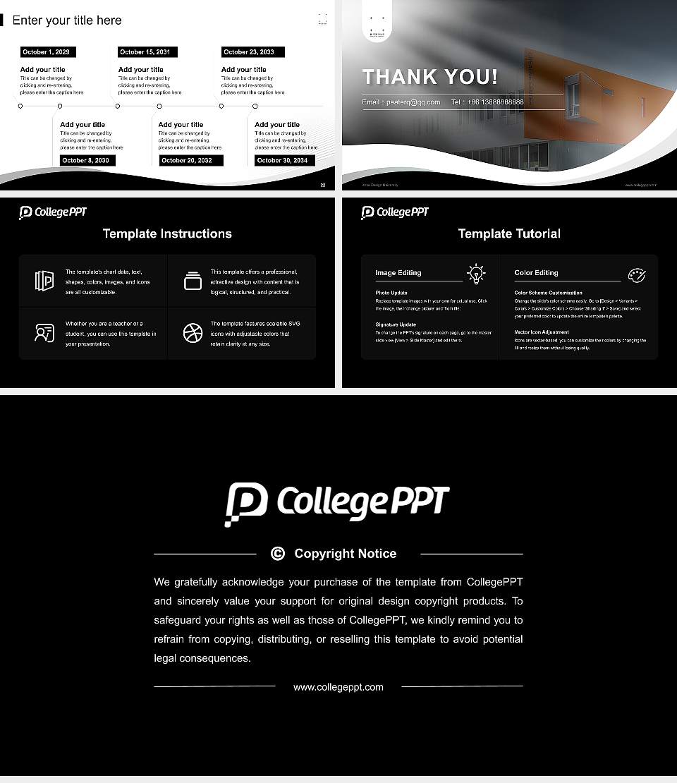 Kobe Design University Lecture Sharing and Networking Event PPT Template16:9 ratio PPT effect preview image4