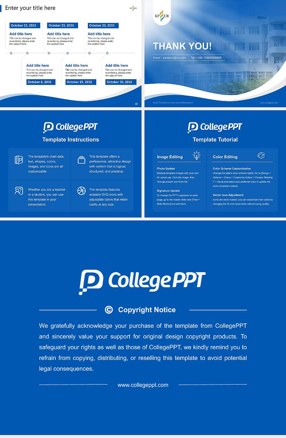 Kochi Professional University of Rehabilitation Lecture Sharing and Networking Event PPT Template4:3 ratio PPT effect preview image4
