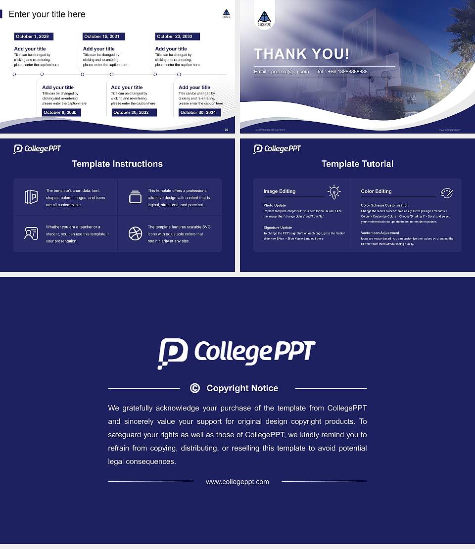 Kobe International University Lecture Sharing and Networking Event PPT Template16:9 ratio PPT effect preview image4