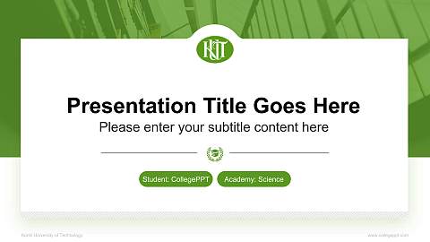 Kochi University of Technology National Scholarship Defense PPT Template