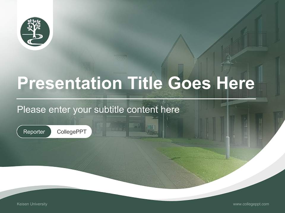 Keisen University Lecture Sharing and Networking Event PPT Template4:3 ratio PPT effect preview image4
