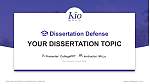 Kio University Disputation Powerpoint Vorlage