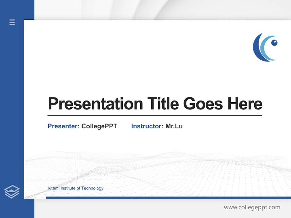 Kitami Institute of Technology Thesis Proposal/Graduation Defense PPT Template4:3 ratio PPT effect preview image5