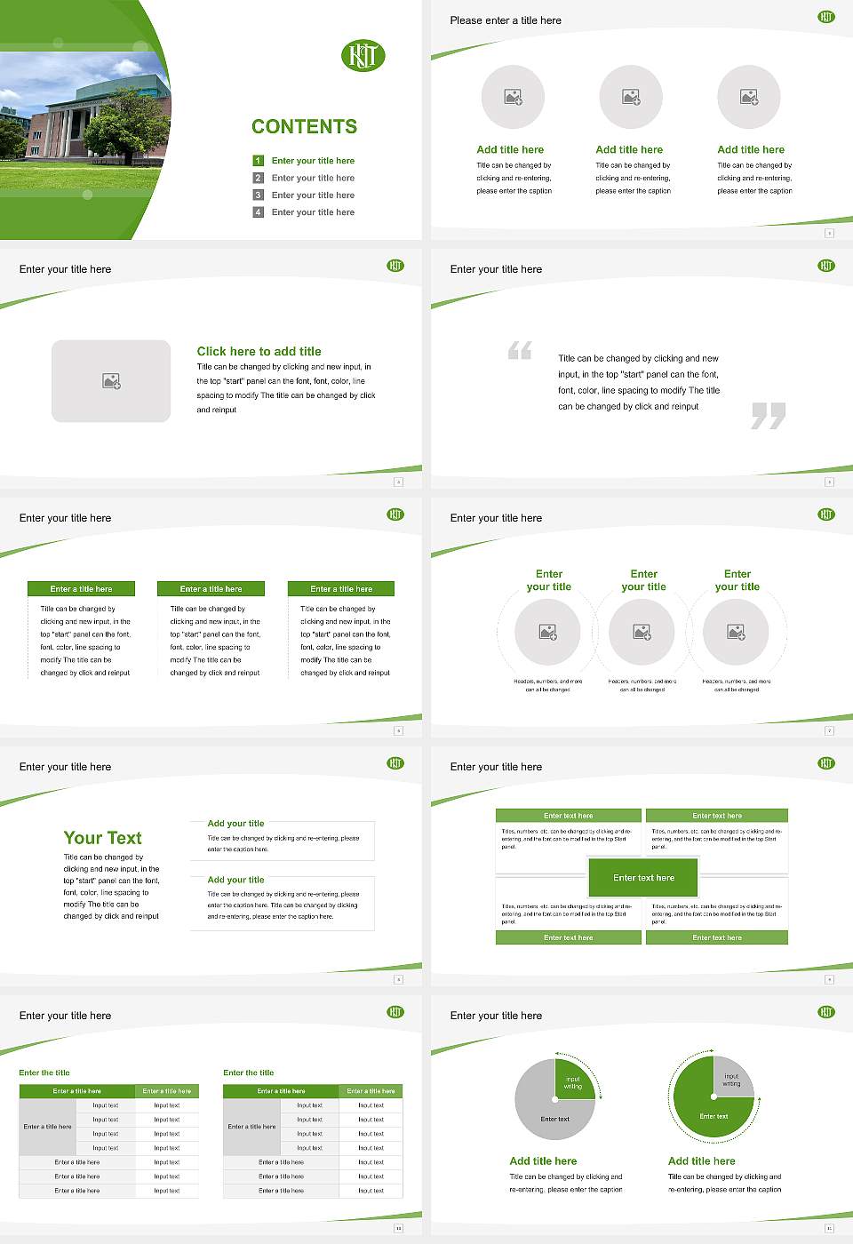 Kochi University of Technology Course/Courseware Creation PPT Template16:9 ratio PPT effect preview image2