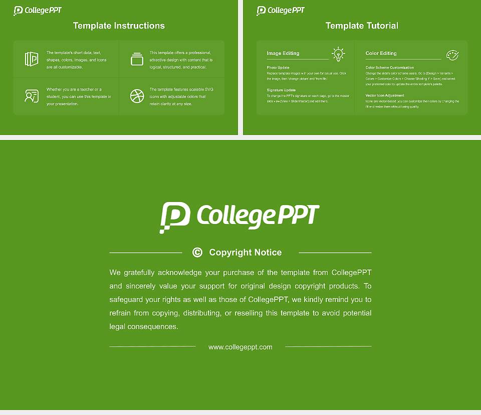 Kochi University of Technology Course/Courseware Creation PPT Template16:9 ratio PPT effect preview image5