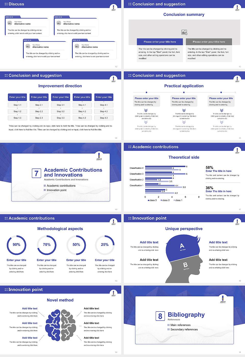 Kogakuin University Graduation Thesis Defense PPT Template16:9 ratio PPT effect preview image6
