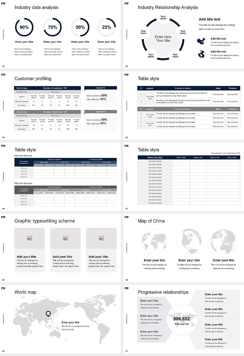 Florida International University Competition/Entrepreneurship Contest PPT Template16:9 ratio PPT effect preview image5