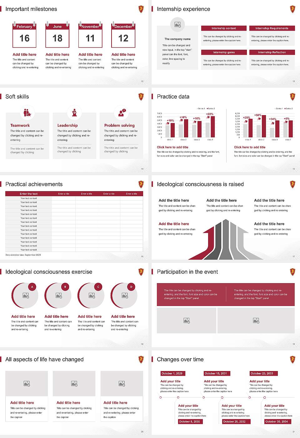 Flagler College National Scholarship Defense PPT Template16:9 ratio PPT effect preview image3