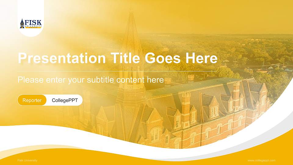 Fisk University Lecture Sharing and Networking Event PPT Template16:9 ratio PPT effect preview image