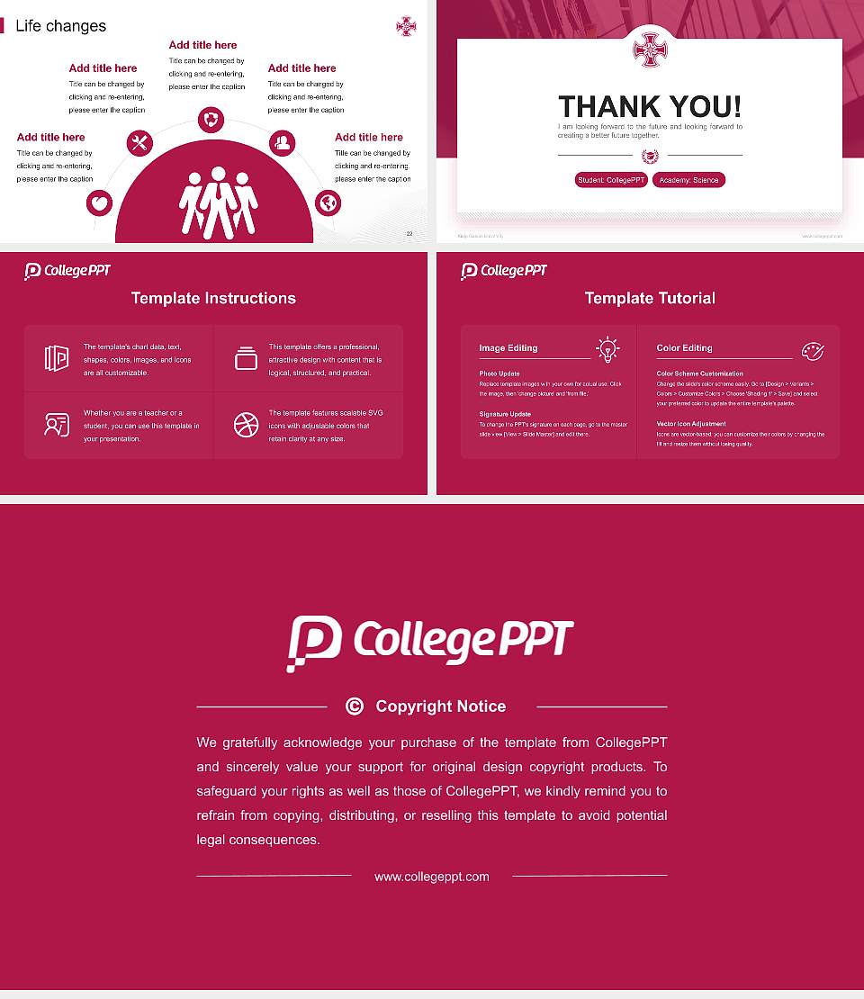 Kinjo Gakuin University National Scholarship Defense PPT Template16:9 ratio PPT effect preview image4