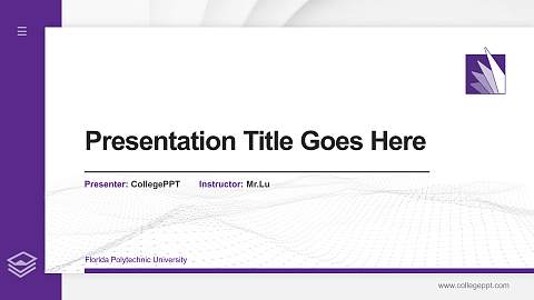 Florida Polytechnic University Thesis Proposal/Graduation Defense PPT Template