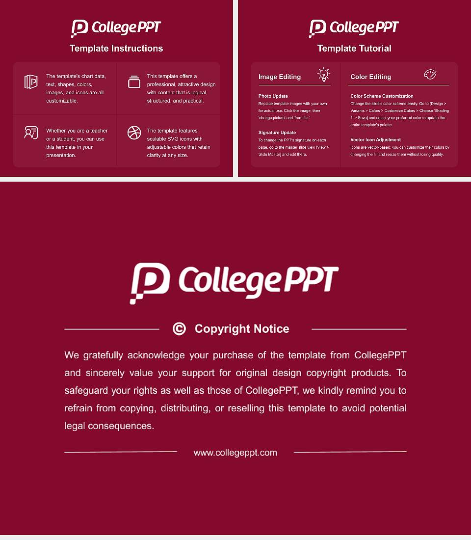 Florida Institute of Technology-Online Course/Courseware Creation PPT Template4:3 ratio PPT effect preview image5