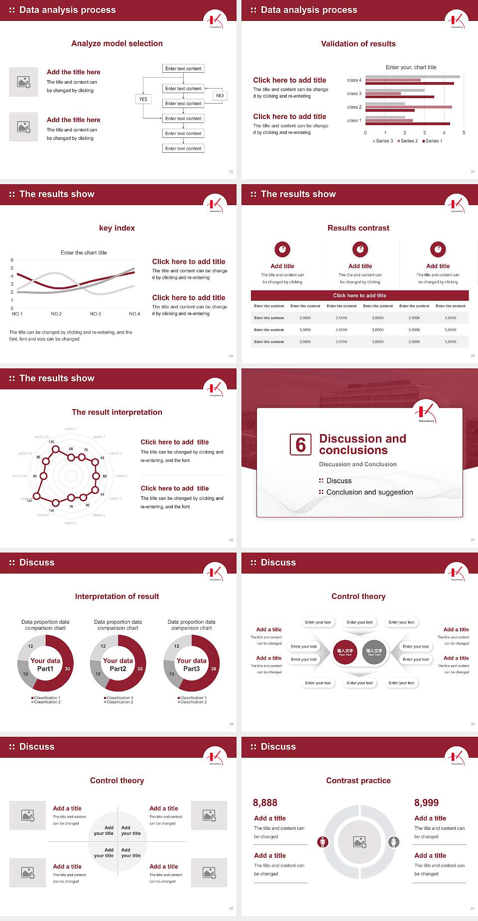 Kokushikan University Graduation Thesis Defense PPT Template4:3 ratio PPT effect preview image5