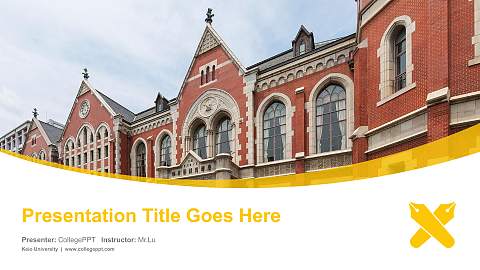 Keio University Course/Courseware Creation PPT Template