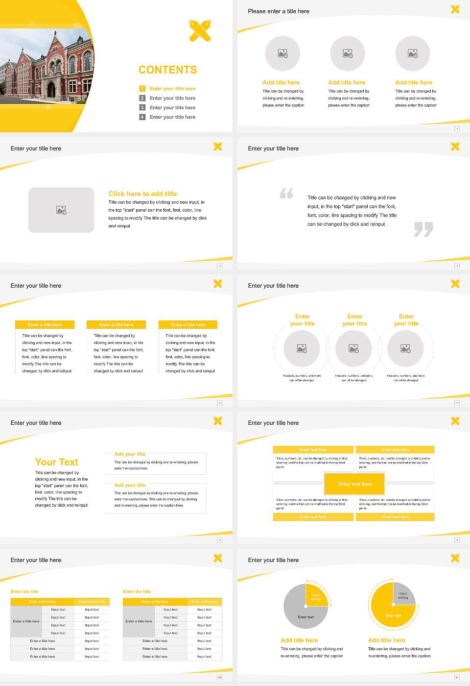 Keio University Course/Courseware Creation PPT Template16:9 ratio PPT effect preview image2