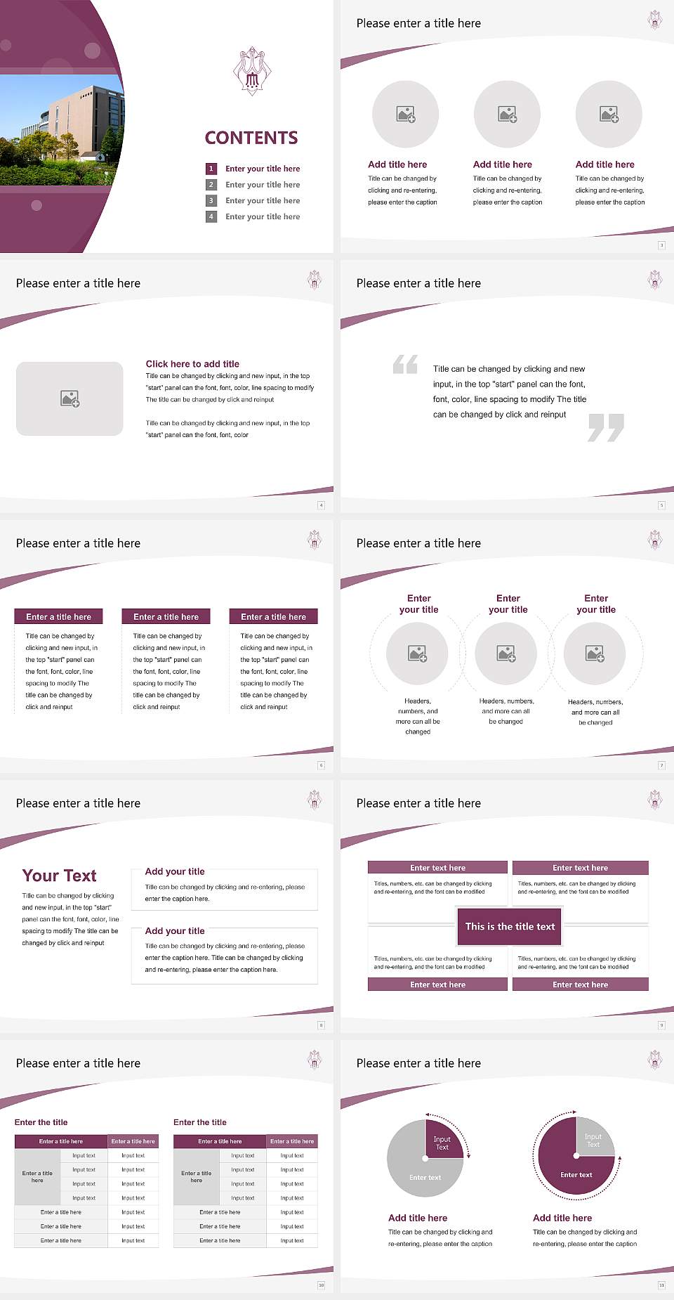 Kawamura Gakuen Woman’s University Course/Courseware Creation PPT Template4:3 ratio PPT effect preview image2
