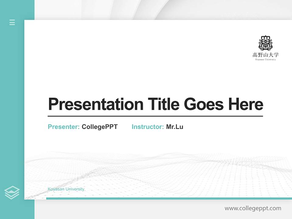 Koyasan University Thesis Proposal/Graduation Defense PPT Template4:3 ratio PPT effect preview image5