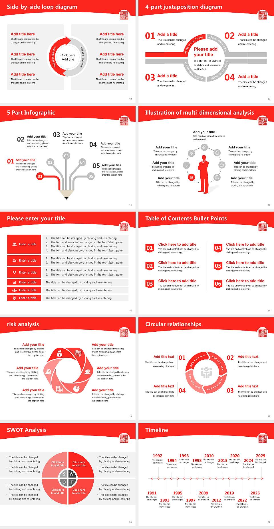 Five Branches University Academic Presentation/Research Findings Report PPT Template4:3 ratio PPT effect preview image3