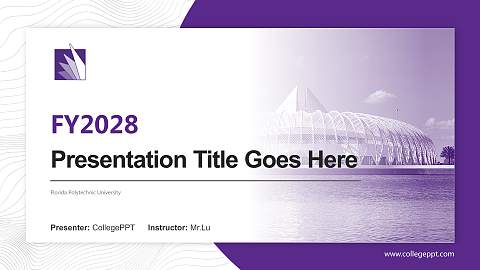 Florida Polytechnic University Academic Presentation/Research Findings Report PPT Template