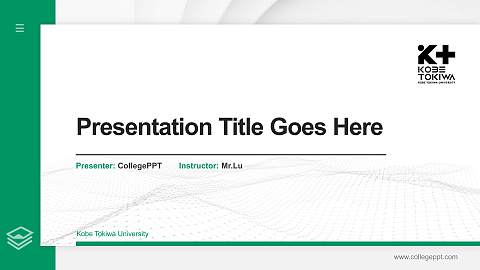 Kobe Tokiwa University Thesis Proposal/Graduation Defense PPT Template
