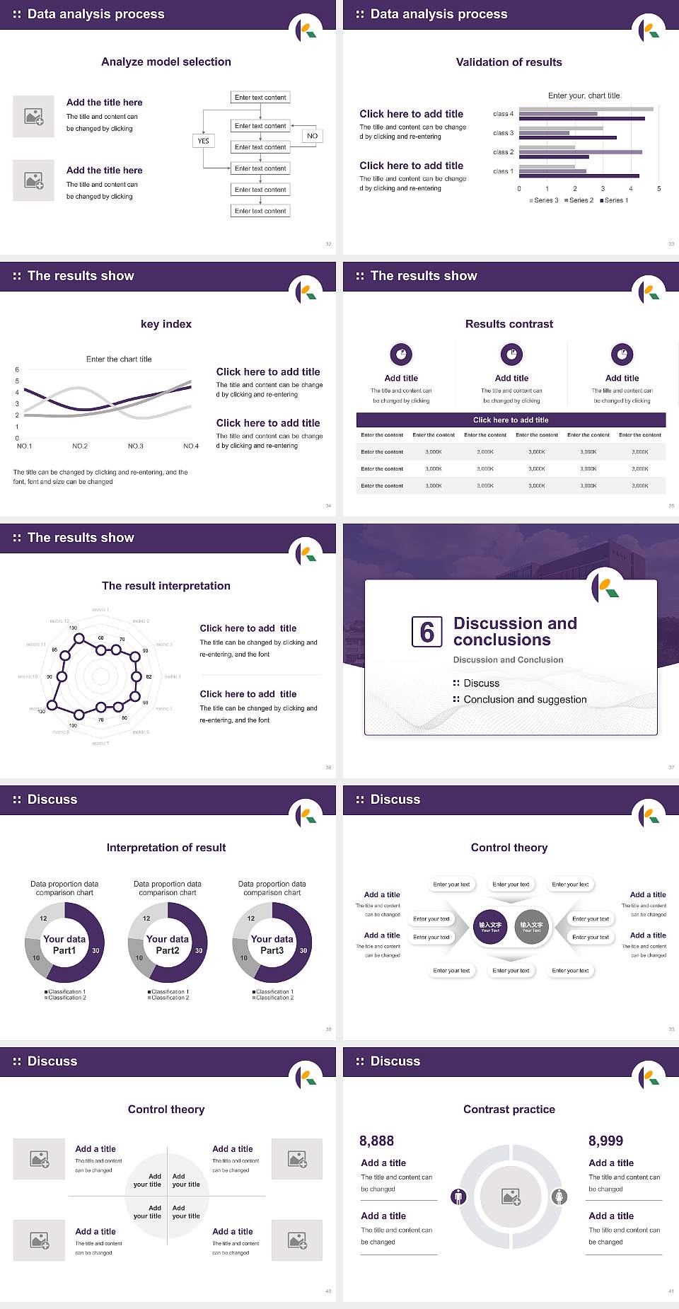 Komazawa University Graduation Thesis Defense PPT Template4:3 ratio PPT effect preview image5