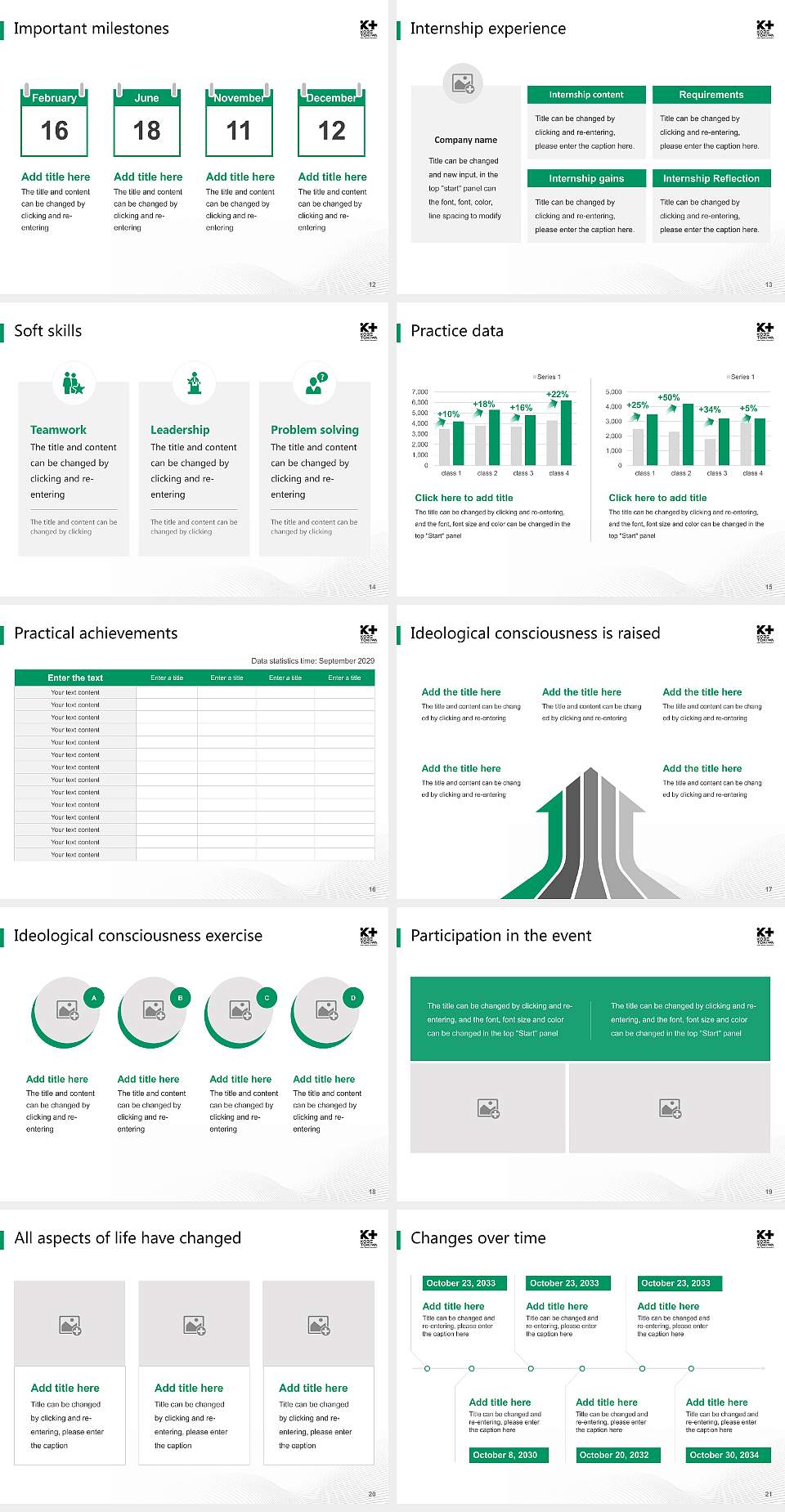 Kobe Tokiwa University National Scholarship Defense PPT Template4:3 ratio PPT effect preview image3