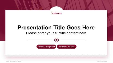 Florida Institute of Technology National Scholarship Defense PPT Template