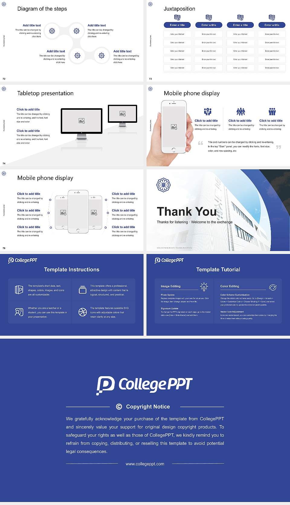 Koshien University Competition/Entrepreneurship Contest PPT Template16:9 ratio PPT effect preview image9