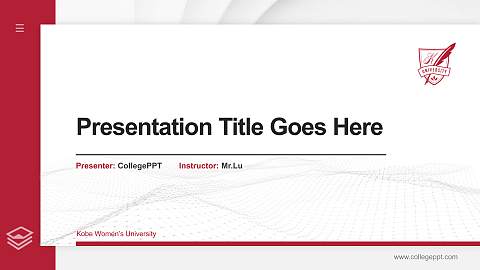 Kobe Women’s University Thesis Proposal/Graduation Defense PPT Template