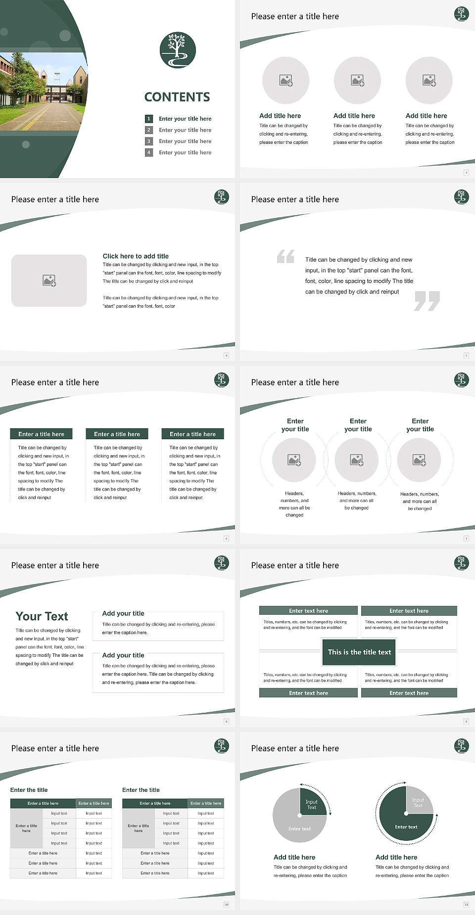 Keisen University Course/Courseware Creation PPT Template4:3 ratio PPT effect preview image2