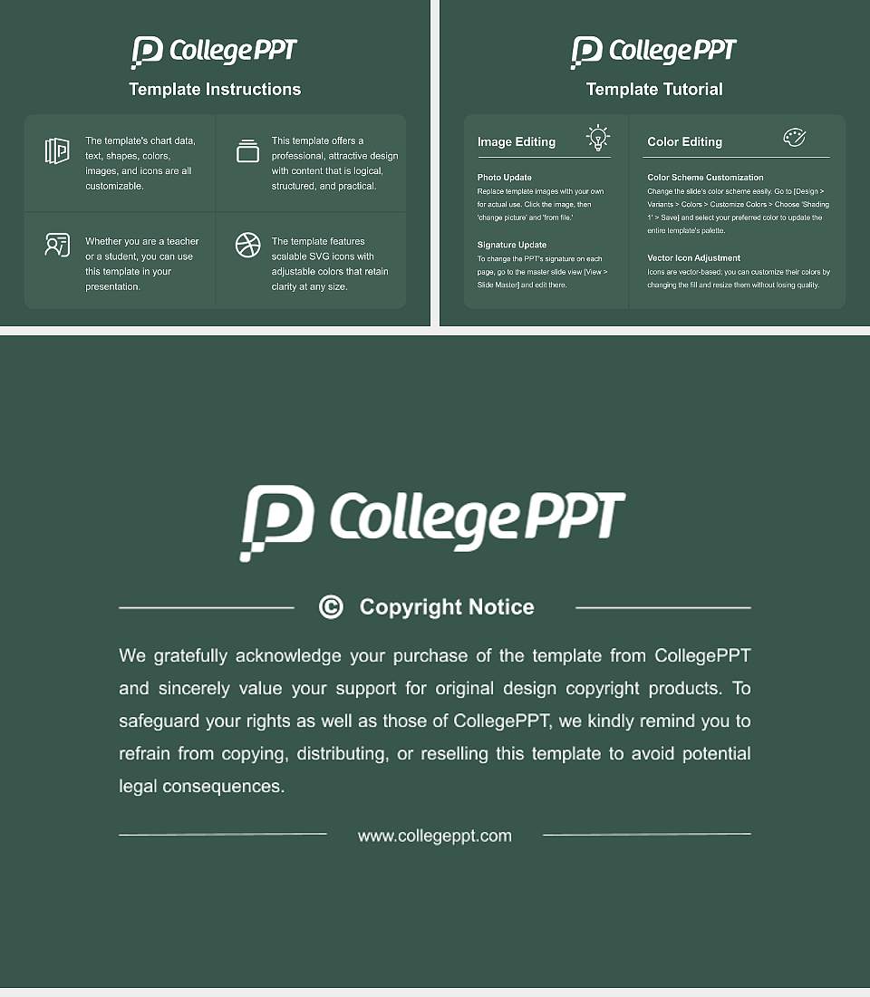 Keisen University Course/Courseware Creation PPT Template4:3 ratio PPT effect preview image5
