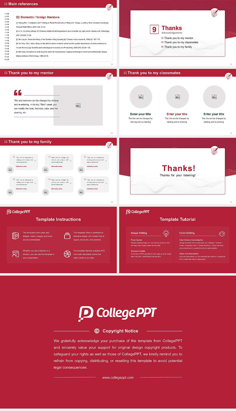 Kobe Women’s University Graduation Thesis Defense PPT Template16:9 ratio PPT effect preview image7