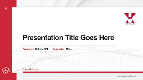 Konan University Thesis Proposal/Graduation Defense PPT Template