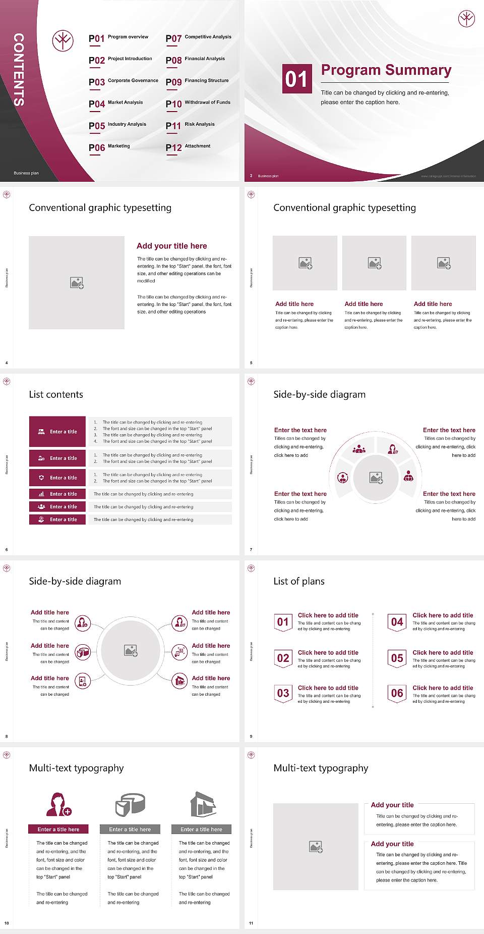 Keiwa College Competition/Entrepreneurship Contest PPT Template4:3 ratio PPT effect preview image2