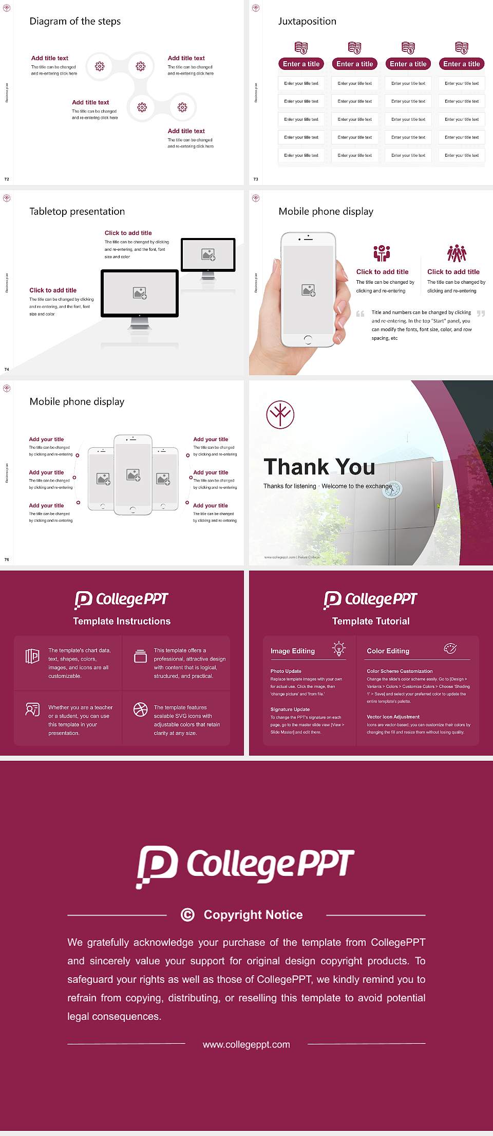 Keiwa College Competition/Entrepreneurship Contest PPT Template4:3 ratio PPT effect preview image9