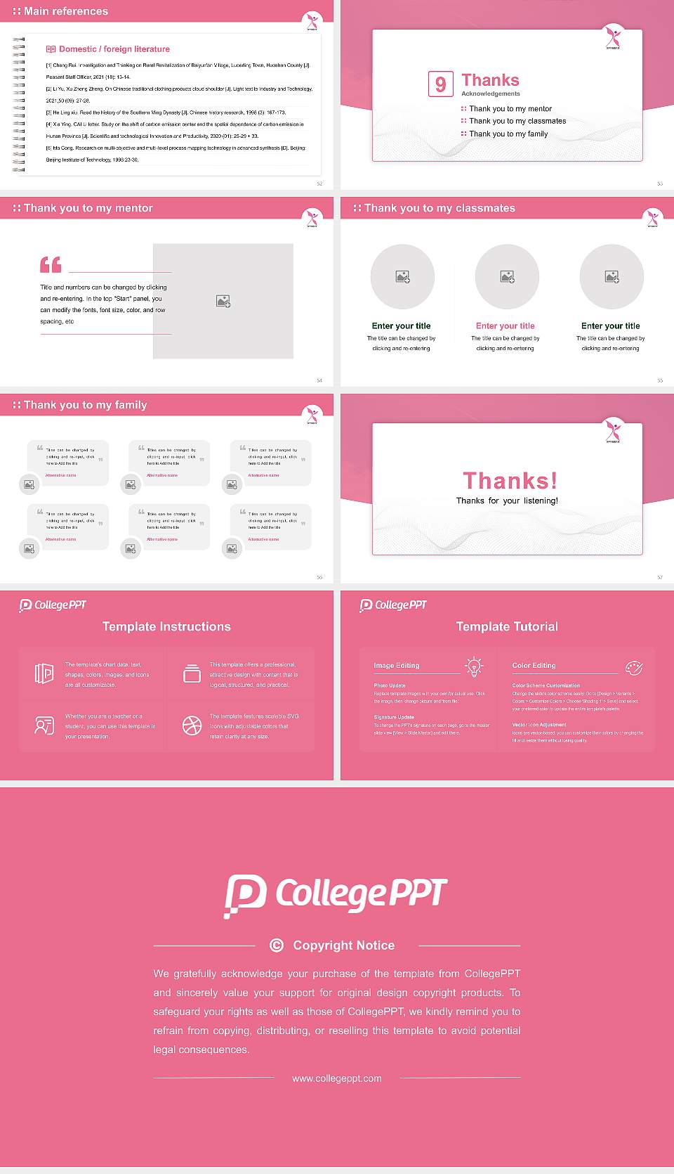 Kobe City College of Nursing Graduation Thesis Defense PPT Template16:9 ratio PPT effect preview image7