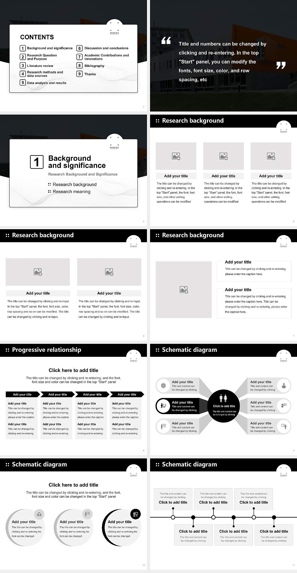 Kobe Design University Graduation Thesis Defense PPT Template4:3 ratio PPT effect preview image2